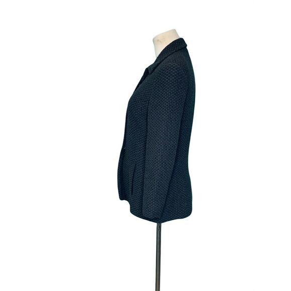 Pedro del Hierro gray woven zipper blazer jacket size 40 - Small - Picture 9 of 10